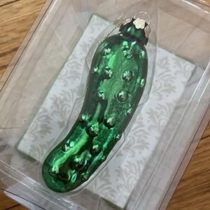 Roman‎ Inc. Glass Pickle Christmas Ornament NIB